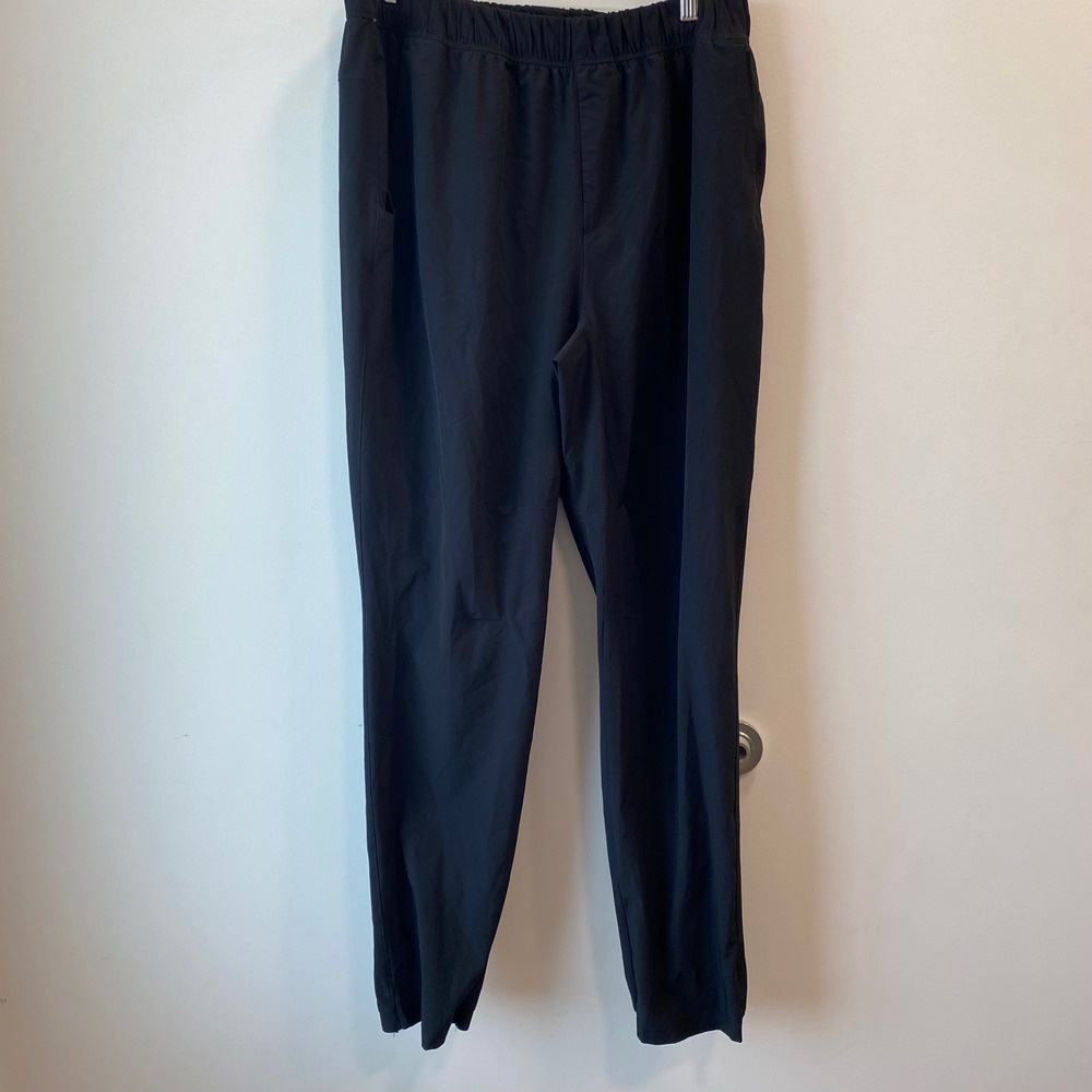 Adidas Pants Men L Black Aeroready Joggers Athletic Tapered Activewear Pockets